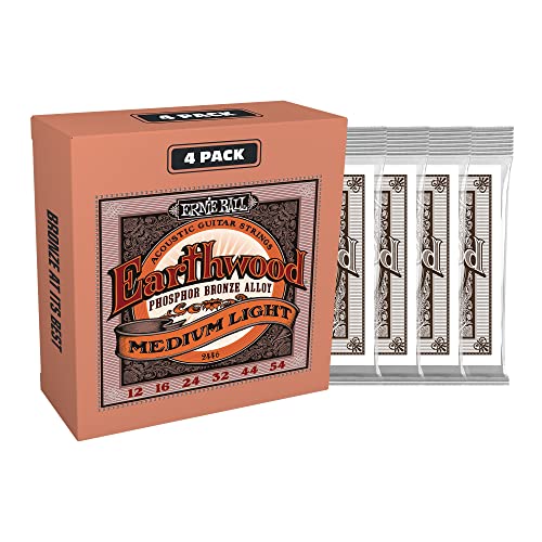 Ernie Ball Earthwood Exclusivité Amazon Pack de 4 jeux de cordes moyennes légères Phosphore Bronze pour guitare… - Les Beatles, Paul McCartney, John Lennon, RIngo Starr, George Harrison Ernie Ball Earthwood Exclusivité Amazon Pack de 4 jeux de cordes moyennes légères Phosphore Bronze pour guitare… – Image 4