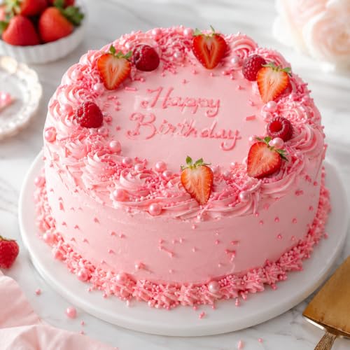 Image of Sprinkles for Cake Decorating Edible Pearls 10.8oz Pink Pearl Sprinkles