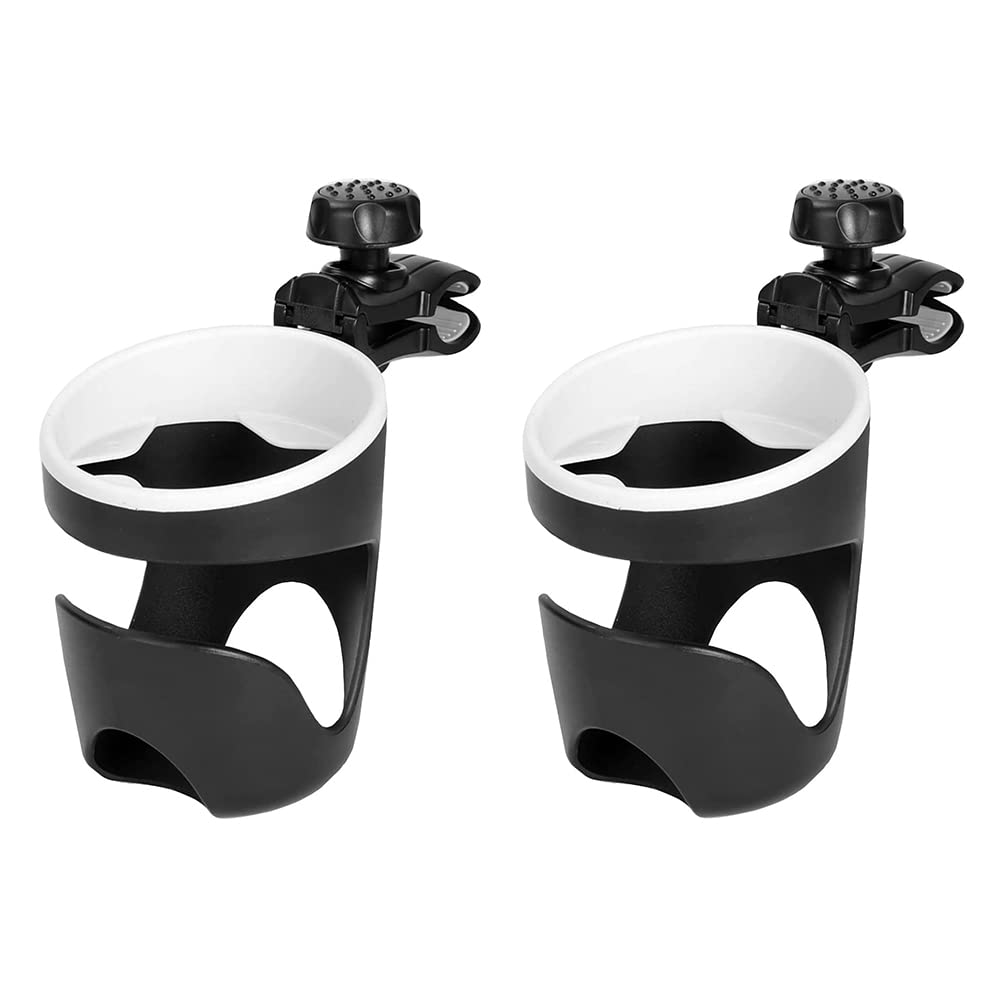 Pvczool Boat Rail Cup Holder Universal Drinks Holders 360 Degree Rotation Adjustable Clamp Boat Drink Holder,2Pcs