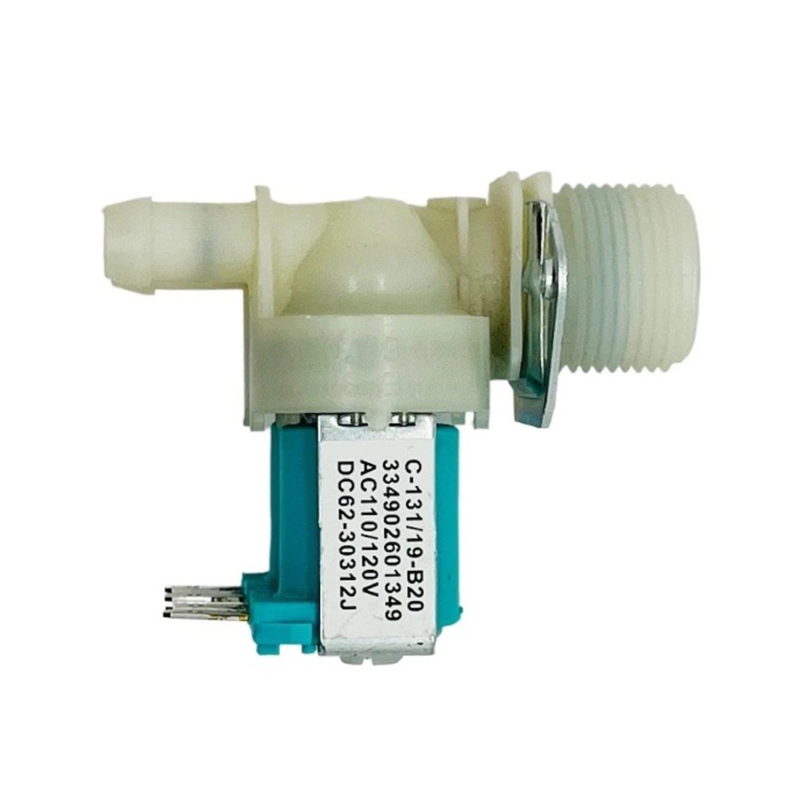 DC62-30312J C-131/19-B20 AC110 / 120V Válvula Solenoide De Entrada De Agua Eléctrica, Compatible con Samsung, Piezas De Repuesto for Lavadora