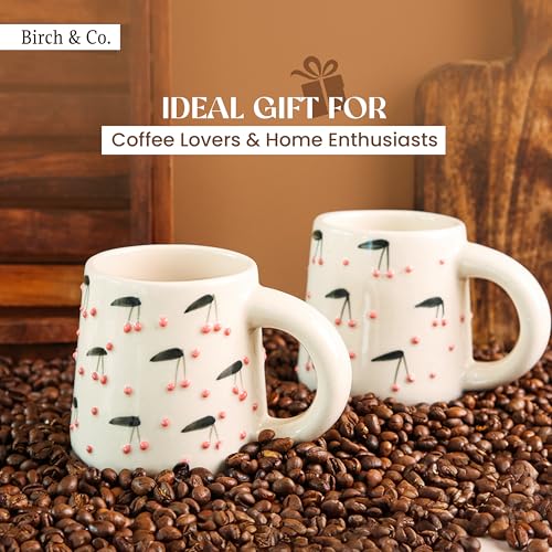Image of Cups & Mugs - Coffee Mugs Set of 2 - Tea Cup - Ceramic Coffee Cup, Elegant Gift Pack, Microwave and Dishwasher Safe, Stylish Modern Design for Home & Office,PinkPop Mug