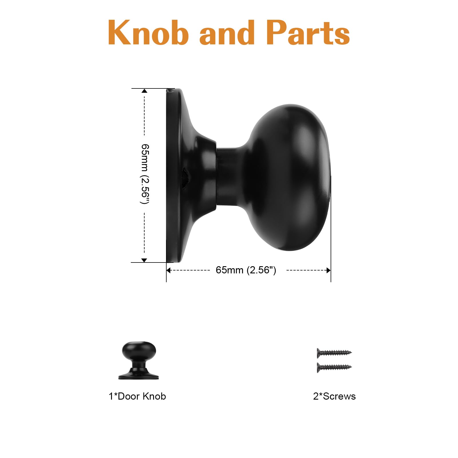 Probrico Dummy Door Knobs - 10 Pack -6