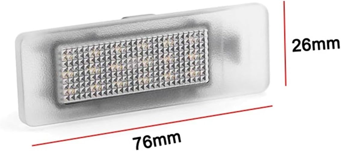 L-ed Number Plate Lamp Fit For Renault Koleos Clio Logan Sandero Talisman Trafic stanga Fit For Samsung White License Plate Light Assembly