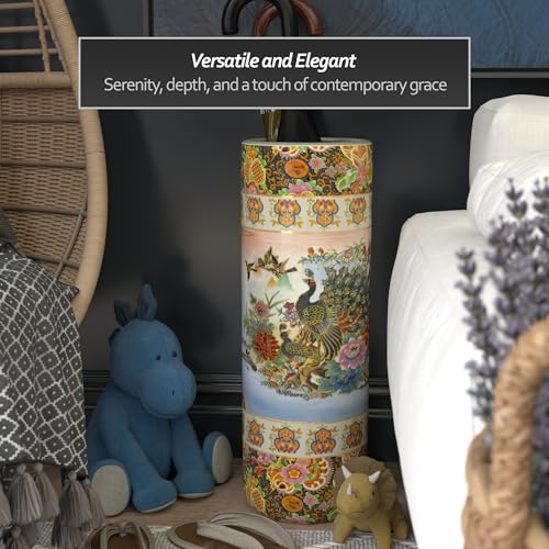 Red Lantern 24" Satsuma Peacock Porcelain Umbrella Stand by Red Lantern - Image 2