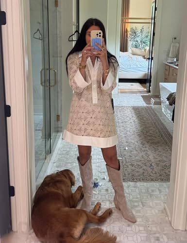 Womens Swimsuit Crochet Swim Cover Up Summer Color Block Bathing Suit Swimwear Mesh Knit Beach Dress 20254