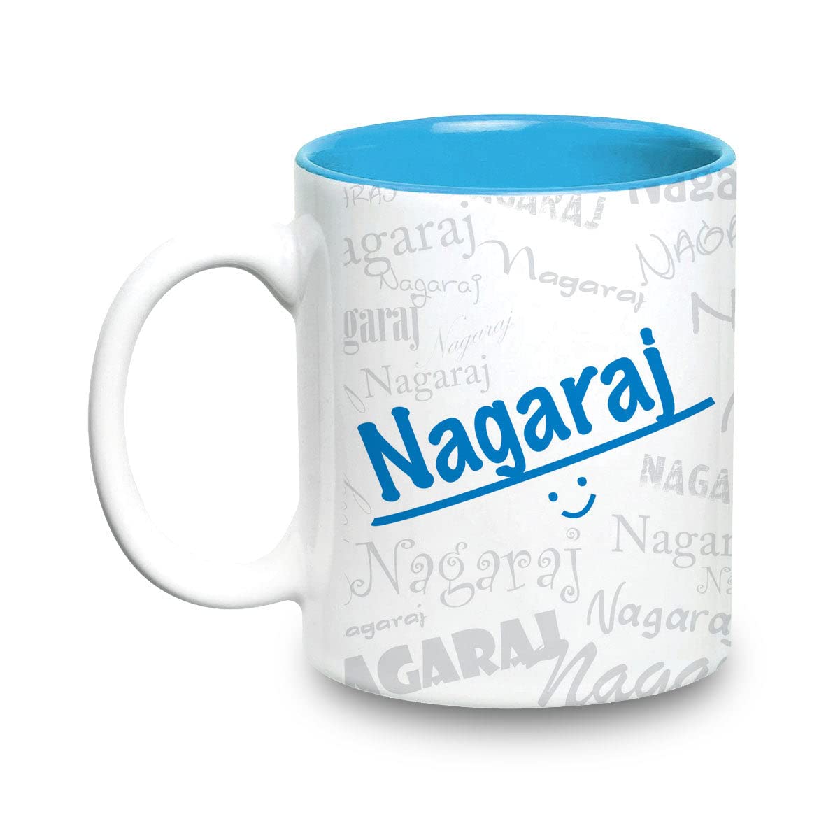 Hot Muggs Me Graffiti Mug - Nagaraj Personalised Name Ceramic, 315ml, 1 Unit