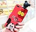 Red Mickey Mouse Doll Case iPhone 7+ 7Plus 8+ 8Plus Large Size 5.5 Screen Soft TPU Gel 3D Cartoon Slim Shockproof Protective Cool Fun Lovely Cute Fashion Hot Gift Girls Teens Kids Boys