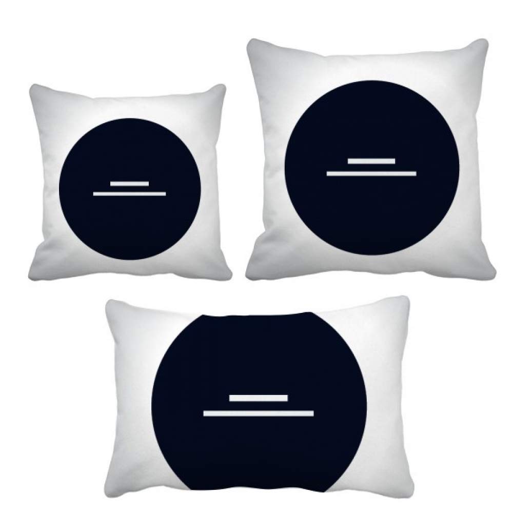Housse de coussin note de musique blanc salon décoration canapé