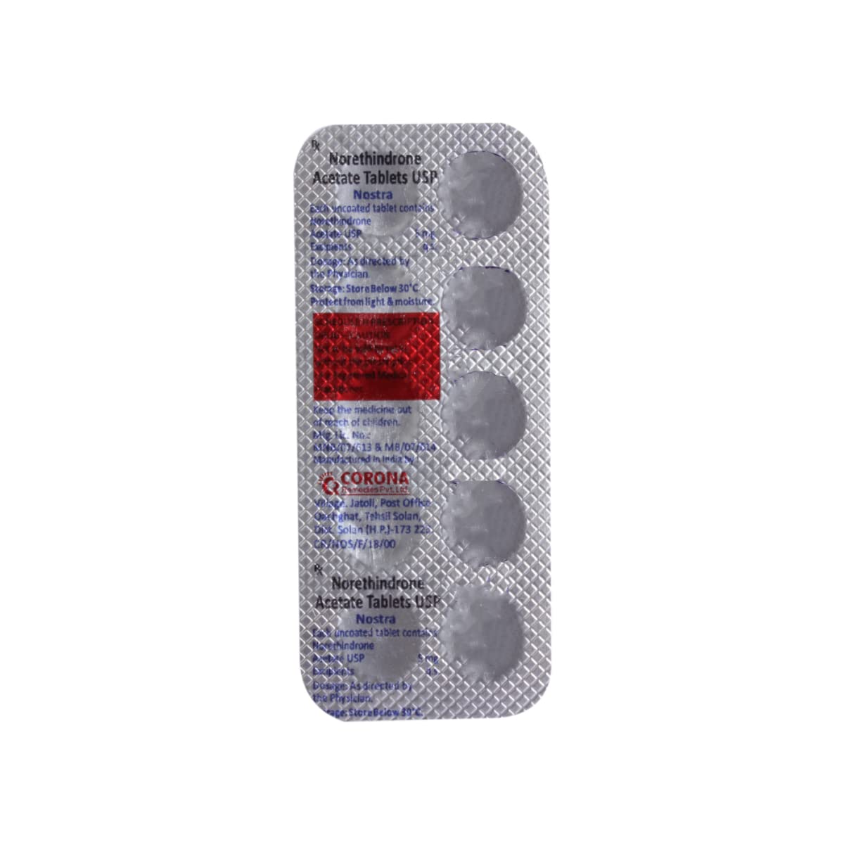 Nostra 5MG - Strip of 10 Tablets