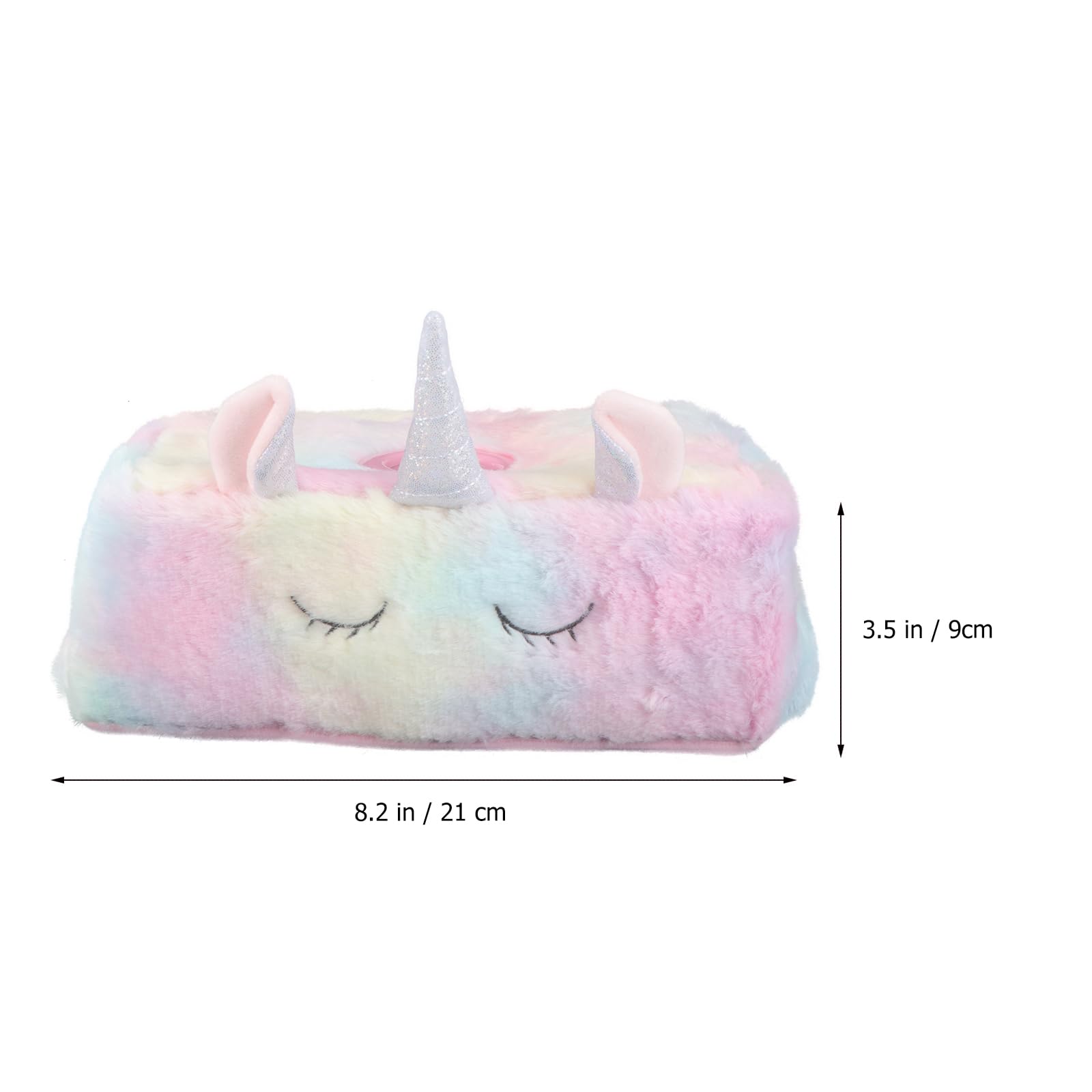 WOONEKY Einhorn-Taschentuchspender Plüsch Baumwolle Serviettenhalter Kreative Tissue Box Abdeckung Für Zuhause Büro Geschäft