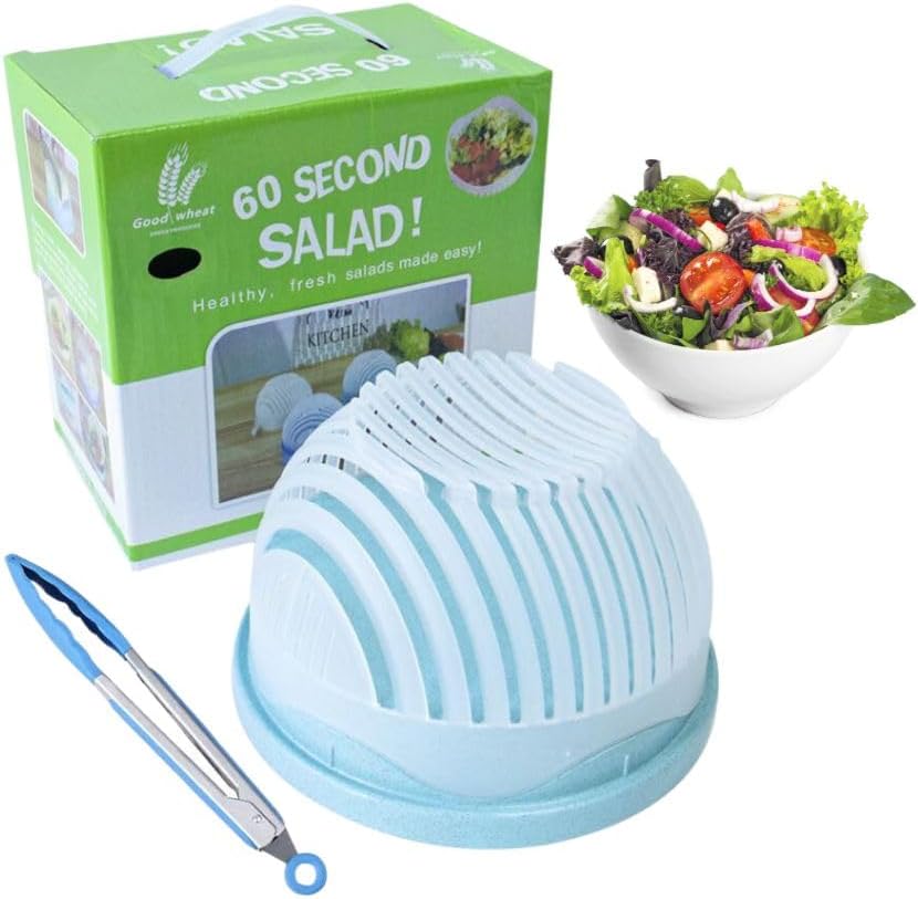 Salad Cutter Bowl,Salad Chopper Easy Salad Maker, Veggie Choppers and Dicers,Veggie Chopper,Multi-Functional Fast Salad Cutter Bowl Safe and Non-Toxic Food Grade BPA Free Material Salad Cutter Bowl,Salad Chopper Easy Salad Maker, Veggie Choppers and Dicers,Veggie Chopper,Multi-Functional Fast Salad Cutter Bowl Safe and Non-Toxic Food Grade BPA Free Material