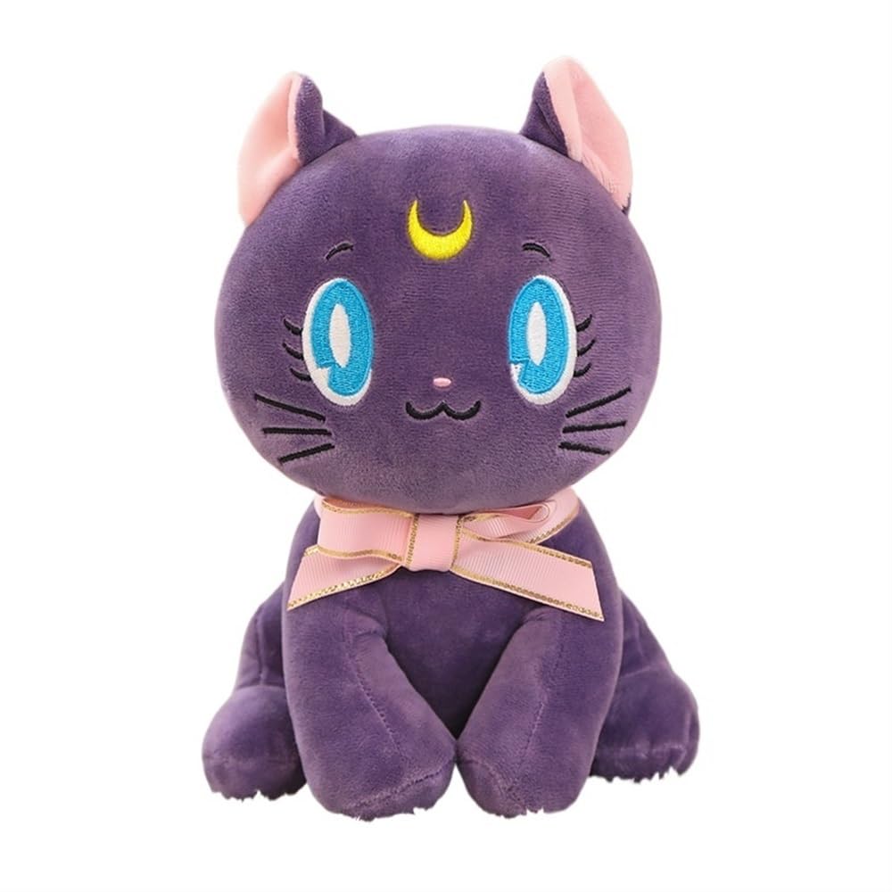 Sailor Moon Plush Toy Luna Cat Plush Stuffed Animal Cartoon Plushie Figure Cartoon Plush Toys Small Doll Collectible for Kids and Fans, Birthday Gift (Color : D, Size : 25cm/10in)