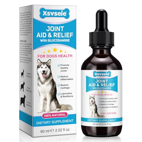 JWUOCBF Glucosamine for Dogs Liquid Hip and Joint Supplement for Dogs Pain Relief Supports for Joint Muscles & Ligaments Health