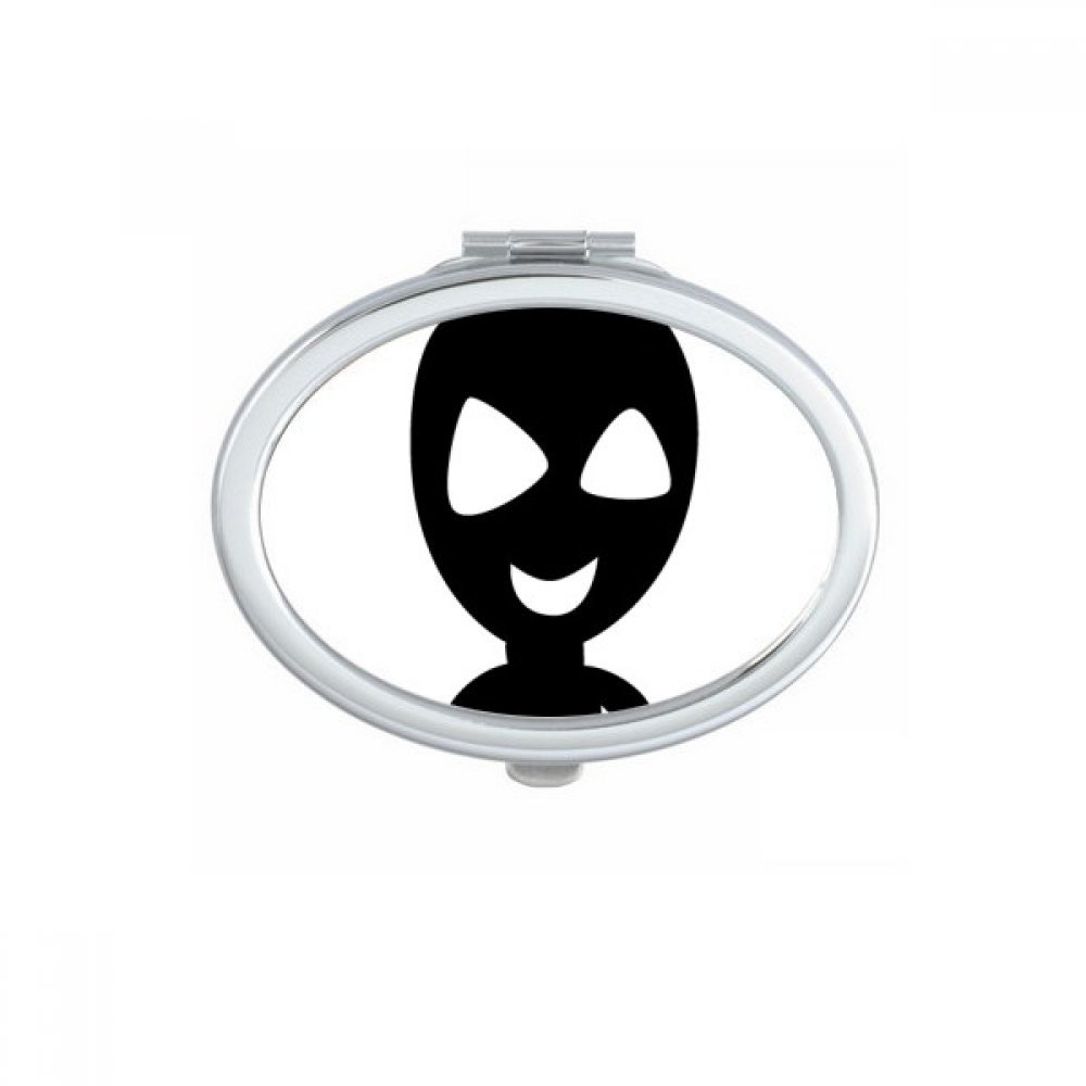 Miroir alien tête de monstre petit miroir à main compact multicolore portable