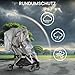 Bemece Stroller Rain Cover, Universal Stroller - Waterproof Windproof Travel Weather Shield Thick & Durable Protect from Dust and Snow with Breathable Ventilation Mesh Clear Visibility