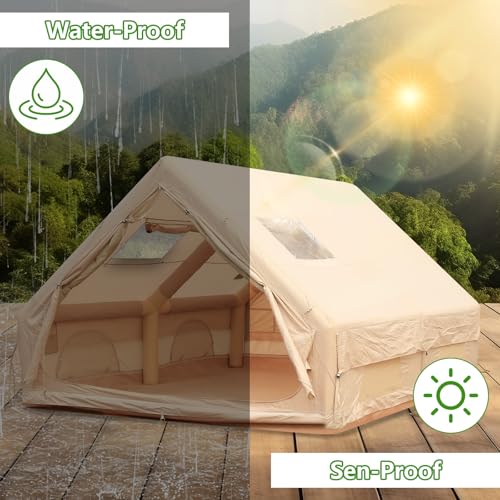 Carpa inflable para camping 4 estaciones 8 personas 420D miniatura 3