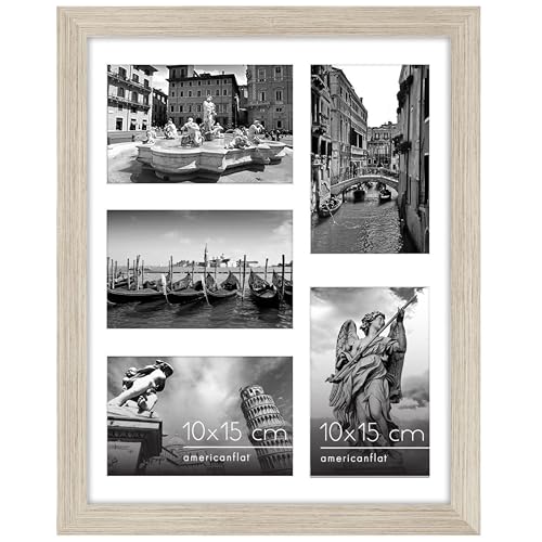 Americanflat Bilderrahmen Collage 10x15 cm Treibholz - Bilderrahmen 28x36...