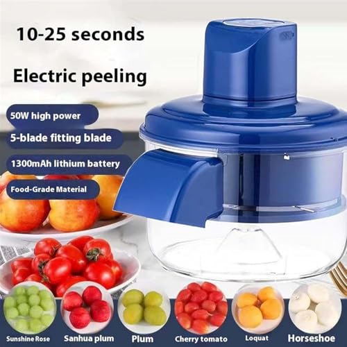 Image of SPIREX Automatic Grape Peeler Machine, Electric Garlic & Cherry Tomato Peeler Skin Remover Tool for Small Fruits, Effortless Peeling for Home Kitchen