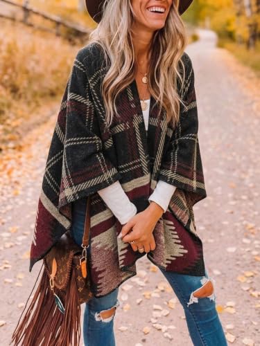 Image of Breezy Lane Shawl Wraps for Women Ponchos Ruana Wraps Cardigan