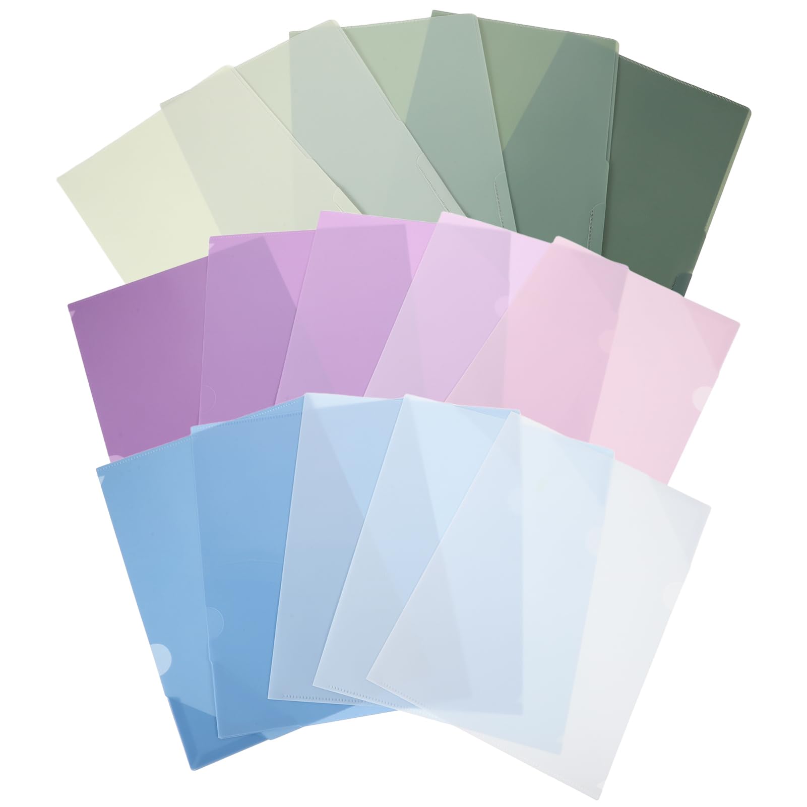 Lot de dossiers plastique rigides et imperméables pour archivage - 8