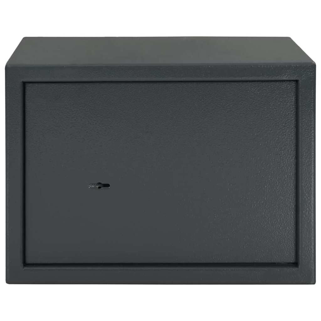 Genérico Caja Fuerte con Cerradura Gris Oscuro 35 x 25 x 25 cm Acero,Seguridad empresarial y del hogar,Cajas fuertes-42011315
