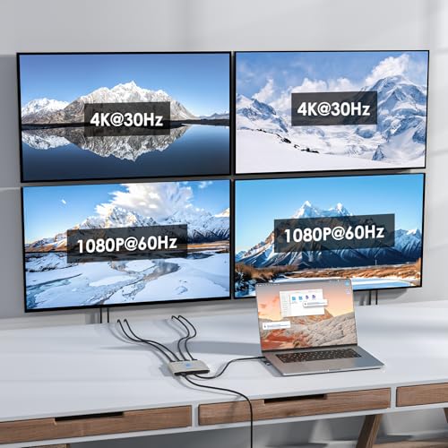 Adaptador HDMI a USB C WAVLINK para Activar Multi-Pantallas Bloqueadas en Mac M1 2
