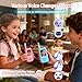 NUFR Video Walkie Talkies for Kids with 6 Voice Changer, Handheld Long Range Rechargeable Video Intercom Toys with Screen, 2 Pack Walkie Talkie for Girls Boys Indoor Outdoor Games Camping