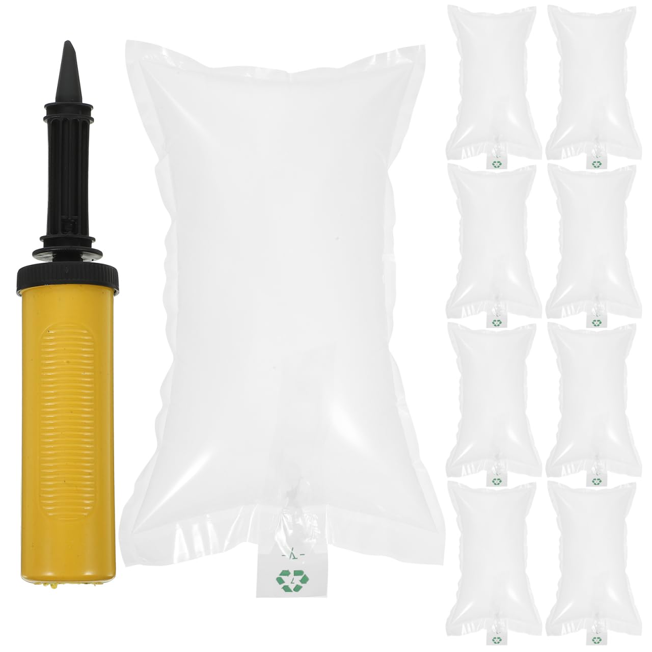 Lot de 50 sacs à air gonflables pour emballage, 15 x 25 cm, coussins de pompe à air portables pour l'expédition et le rembourrage, sacs d'emballage à bulles anti-écrasement pour la protection