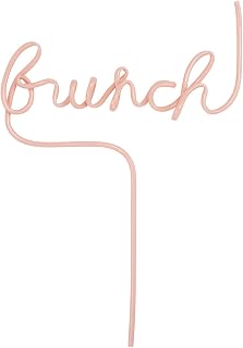 Santa Barbara Design Studio Sippin' Pretty Word Straw, 7.5 x 10.5-Inch, Brunch