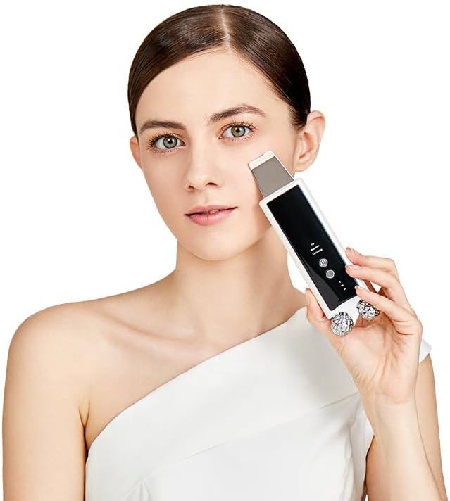 Cosmetics Double Roller and Skin Scrubber with Silicone Material, Deep Cleansing and Facial Massage Device with Electrotherapy - Image 4