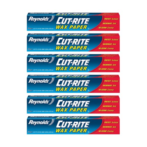 Reynolds Cut Rite Wax Paper, 75 Sq Ft (Pack of 6)