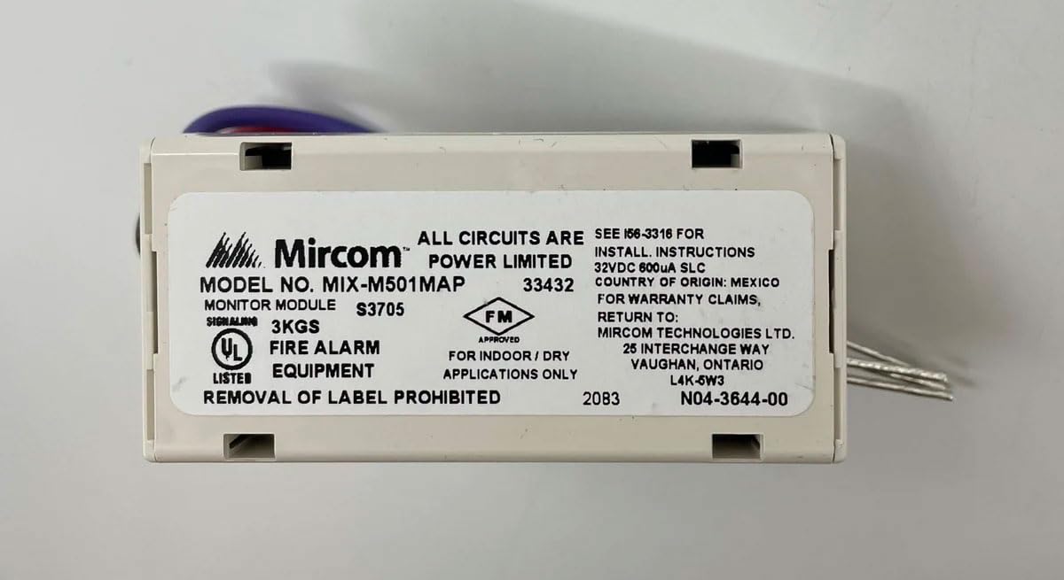 Mircom MIX-M501MAP Mini Monitor Module