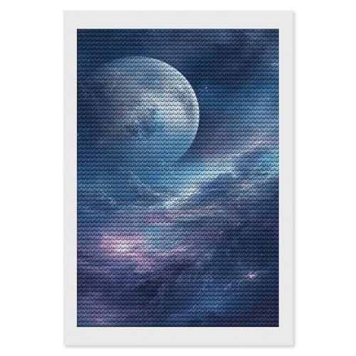 Kit peinture diamant 5D nébuleuse pour sublimer la déco murale du salon