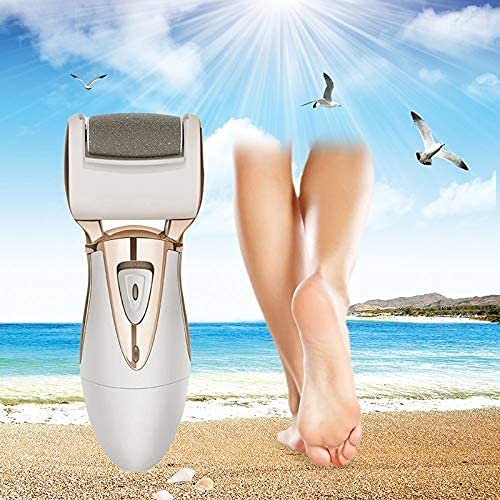 Removedor eléctrico de Callos para pies - Lima eléctrica para pies, Herramientas de pedicura con 2 Cabezales de Rodillos, lo Mejor para Pieles muertas secas y agrietadas