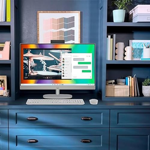 Image of HP Essential All-in-One Desktop, 27 inch FHD Touchscreen, Intel Core i7-1355U, 32GB RAM, 1TB SSD, Wi-Fi 6, Webcam, HDMI, RJ-45, Wired KB & Mouse, Bundle with ADATA 512GB External SSD, Windows 11 Home