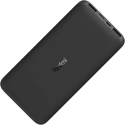 Xiaomi Cargador portátil Redmi Power Bank de 10000 mAh puertos de entrada y salida alta capacidad de 37 Wh batería externa compatible con iPhone