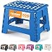 Utopia Home Foldable Step Stool for Kids - 11 Inches Wide and 9 Inches Tall - Blue and White - Holds Up to 300 lbs - Lightweight Plastic Design