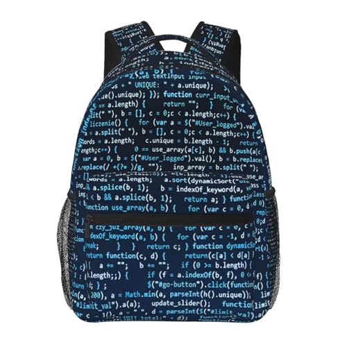 Cool Coding Code Backpack for Men Women, Travel Laptop Backpack Computer Bag Daypack for Business Work Weekender