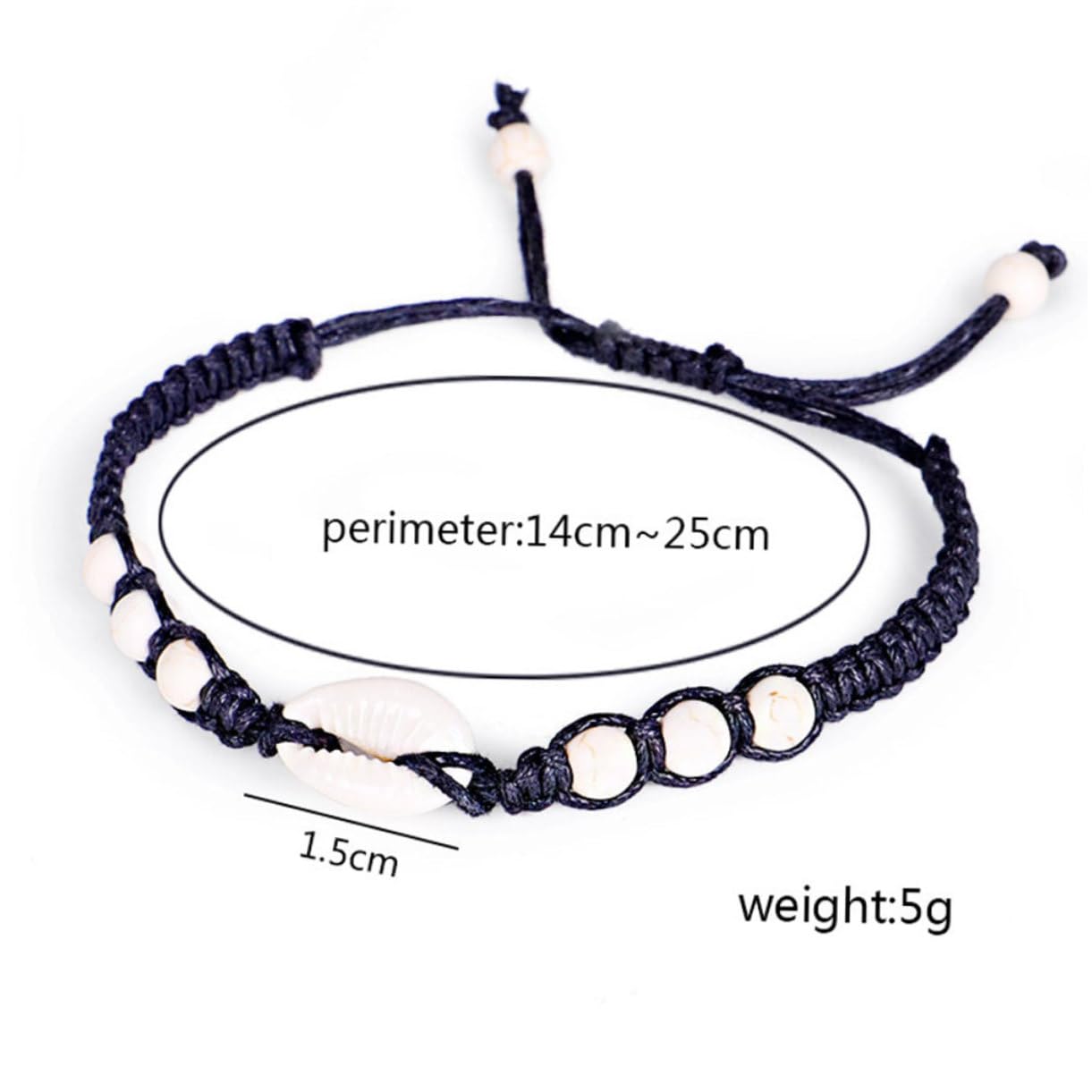 Braceletas Hechas a Mano Pulseras de Concha Tejida en Joyas de para Mujeres Resistentes y Elegantes