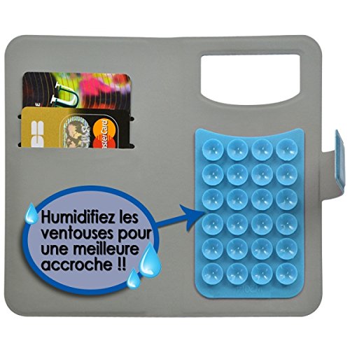 Seluxion Custodia Universale S Bianca Per ARCHOS 70 C Neon 7 Pollici - Con Anello Girevole E Supporto - 6