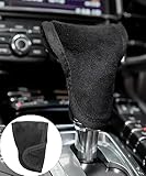 YAKEFLY Soft Plush Car Gear Shift Cover,Auto Shift Gear Cover,Automotive Gear Shifter Knob Cover,Universal Fit Gear Stick Cover,Car Shift Lever Interior Decor Accessories for Most Manual (Black)
