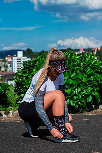 Manguito Hupi Love Bikes Preto Proteção Uv50+, Cor: Preto, Tamanho: M