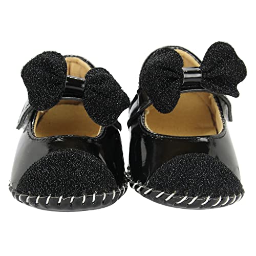Image of Neska Moda 6 To 12 Months Baby Girls Synthetic Leather Self design Sandal Booties-BT1610