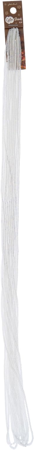 John Bead 23g Cylin Beads Crystal AB 11/0 Glass Cylindrical Seed Beads for Jewelry Bracelets Necklaces Earrings Making Embroidery