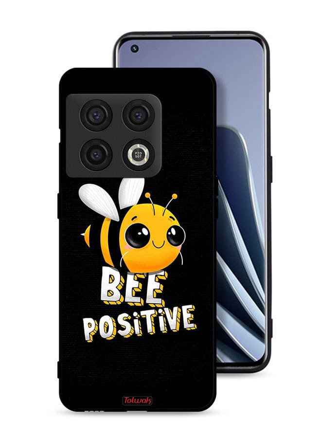 Tolwak Oneplus 10 Pro 5G Protective Case Cover Bee Positive Multicolor