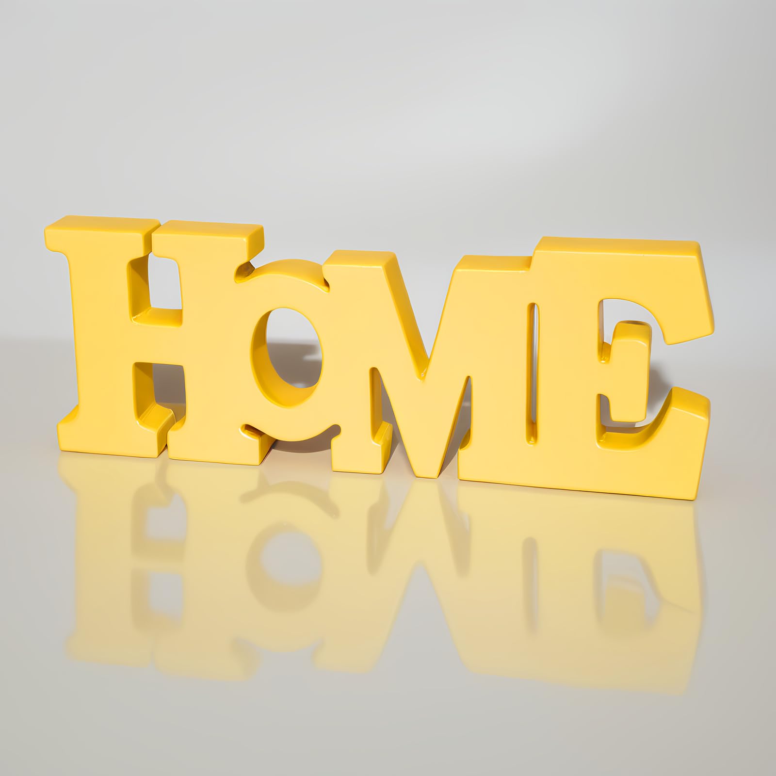 Wood Home Sign Wooden Blocks Home Wall Decor for Living Room,Freestanding Wooden Home Letters Table Top Decor Romantic Table Sign HOME Words Shape for