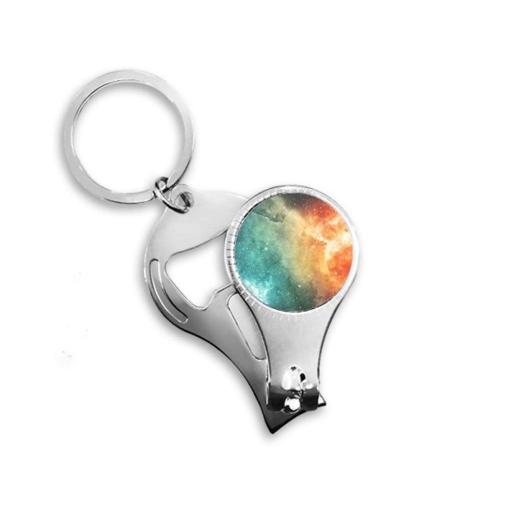 Pince à ongles Nebula Petite avec motif nébuleuse bleue pour manucure