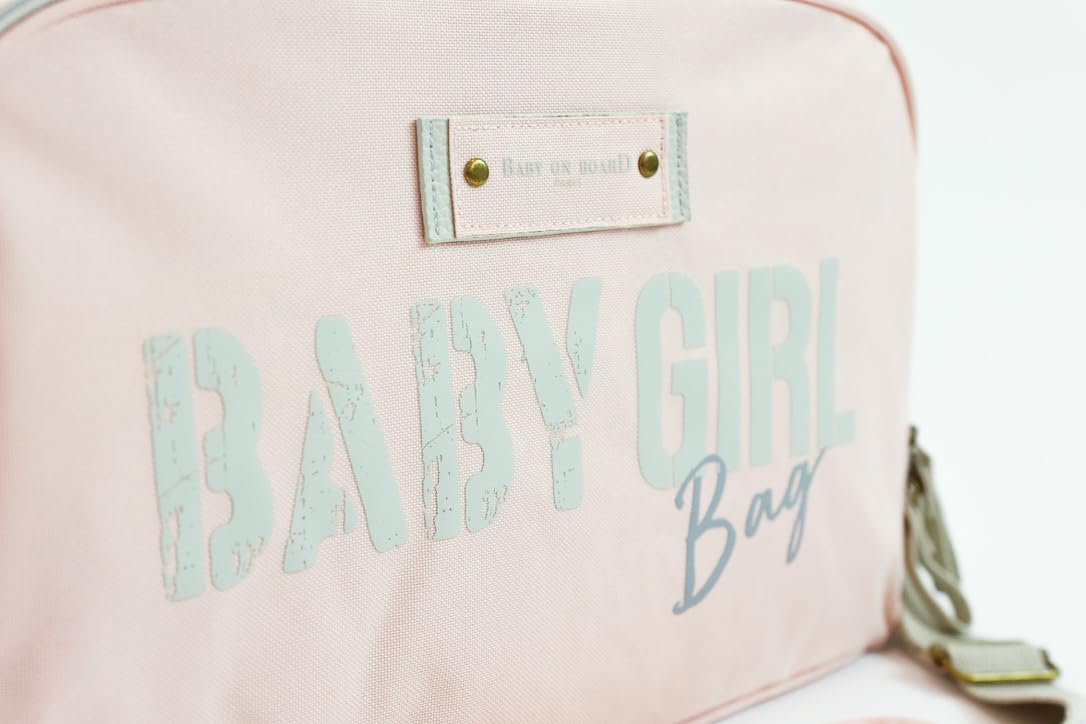 Sac a langer BABY ON BOARD SIMPLY BABYBAG - Rose