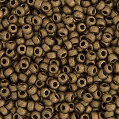 Miyuki Seed Bead 15/0 APX.22g - Dark Bronze Matte Metallic Japanese Glass Seed Beads