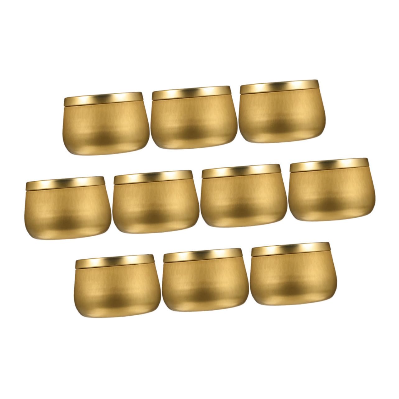 Cabilock 10pcs Sealed Candle Making Tins Stylish Storage for Beads Jewelry Party Favors for Crafts and Small Trinkets
